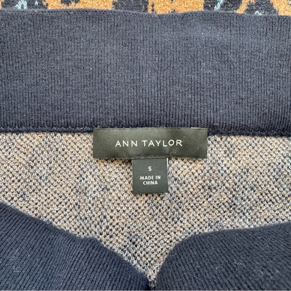 Ann Taylor Leopard Jacquard Sweater Set - Picture 5 of 7